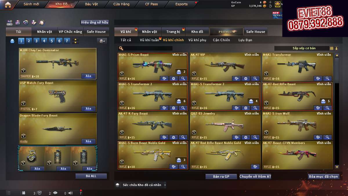 shop acc cf uy tin gia re